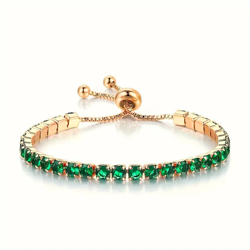 Armband Alessia Moreau Rose & Oliver aus Gold, mit glänzendem Finish und elegantem Design.