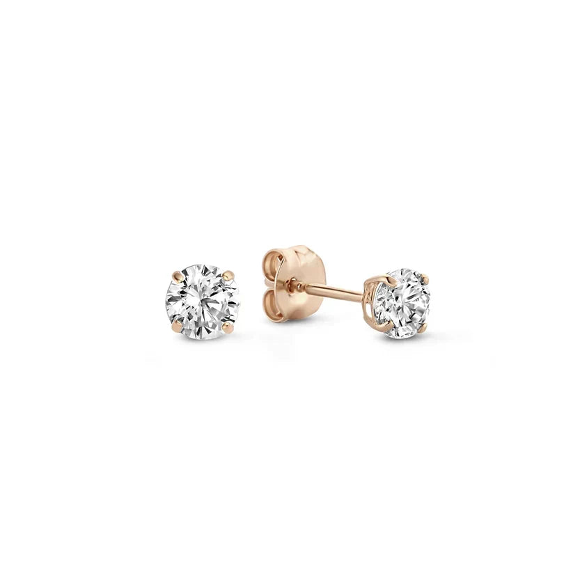 Brincos de ouro Larmes™ com pedra, da Rose & Oliver, com detalhes elegantes e acabamento brilhante