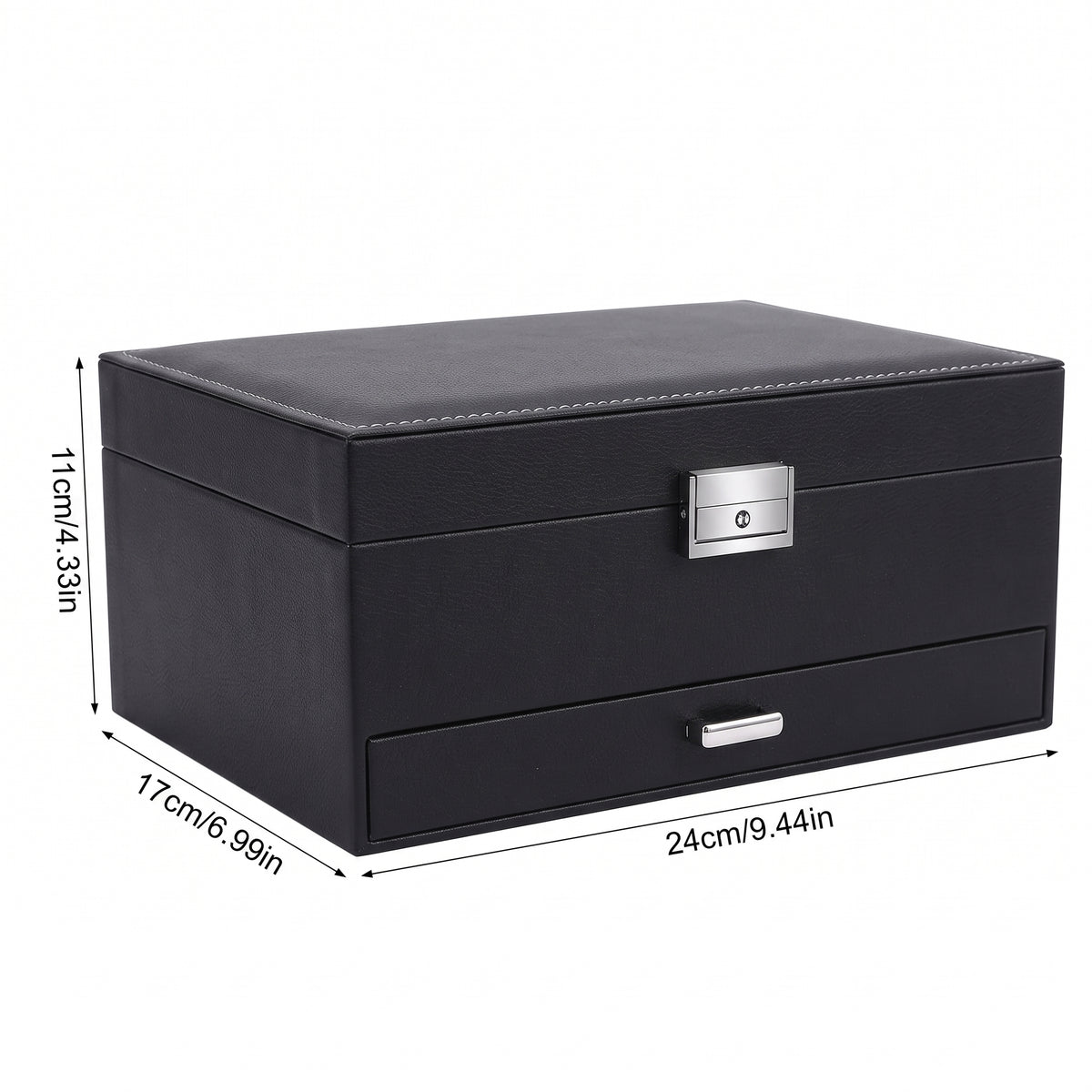 Organizador de joias Deluxe Rose & Oliver com compartimentos para anéis, brincos e colares, em material resistente e elegante.